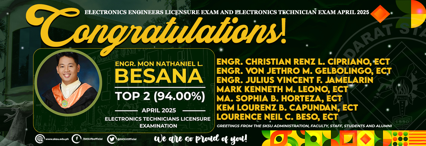 Congratulations Passers and Engr. Mon Nathaniel L. Besana, Top 2 Electronics Technicians Licensure Examination April 2025